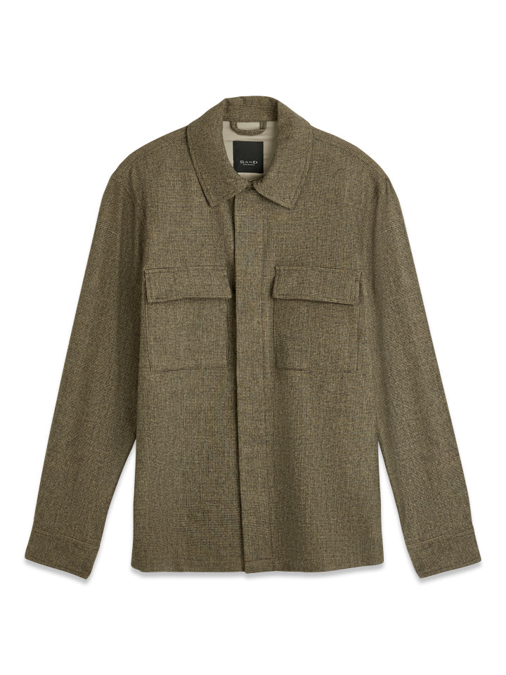 Wool Blend Overshirt - Pattern – framsida