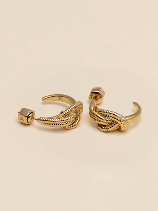 Yves Knot earrings - Gold