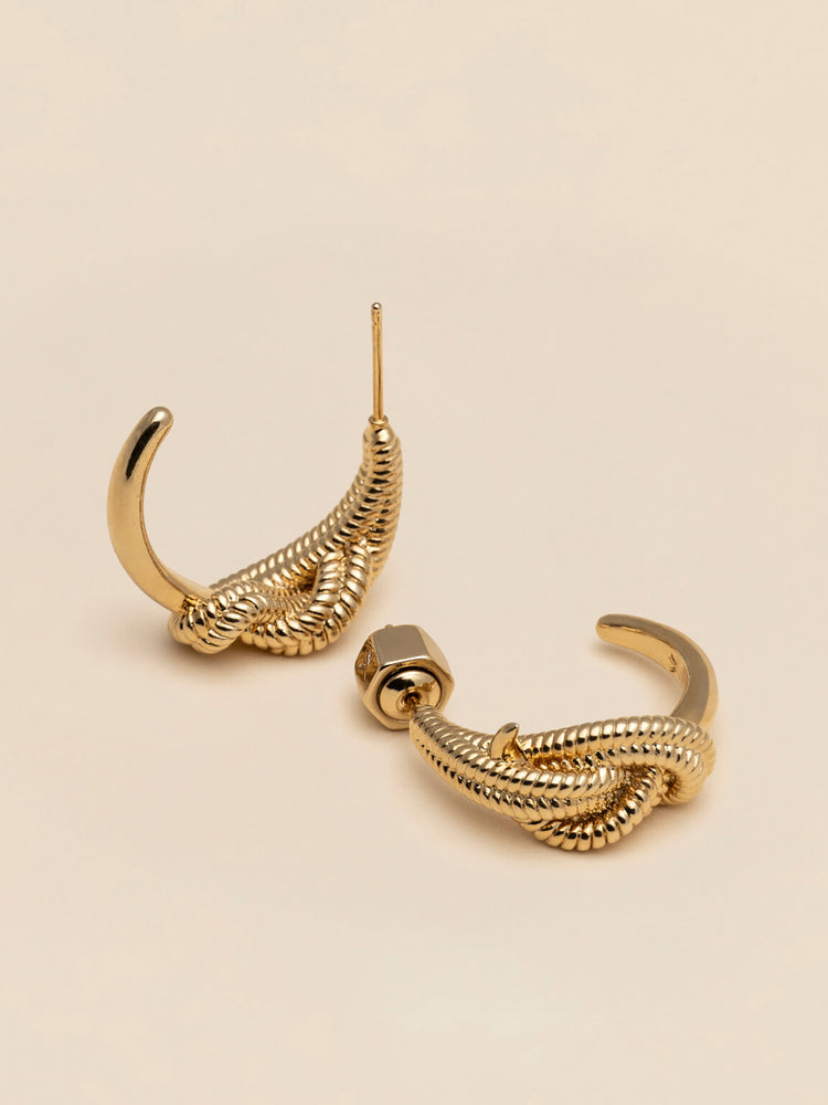 Yves Knot earrings - Gold