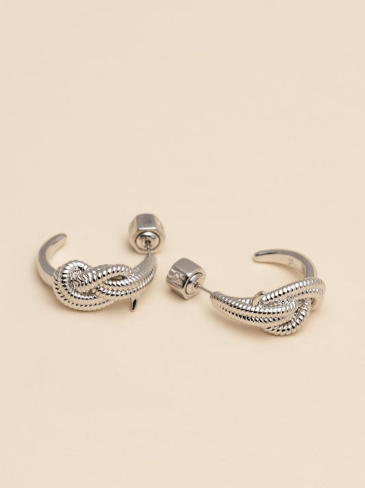 Yves Knot earrings - Silver