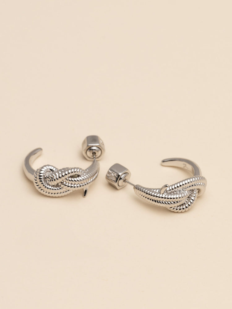 Yves Knot earrings - Silver