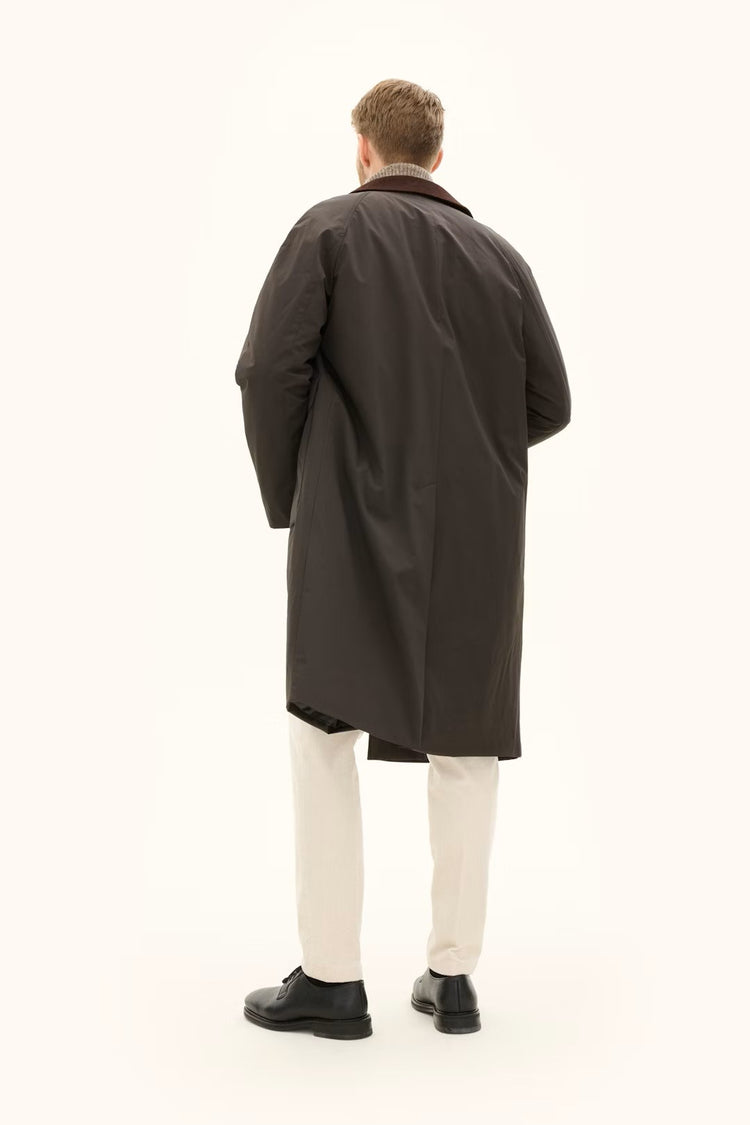 Padded Raglan Coat - Terra Brown