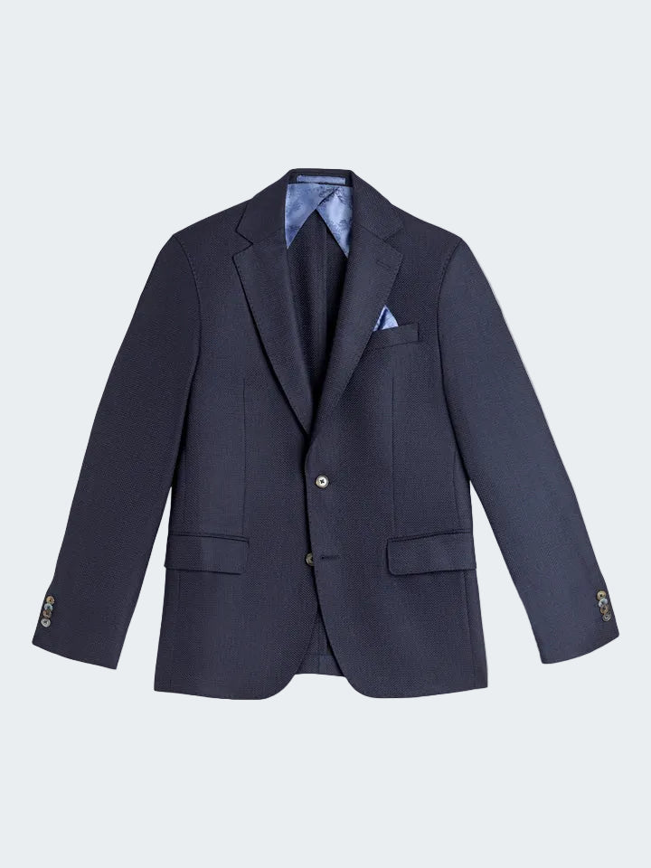 Super Wool Hopsack Structure Blazer – framsida