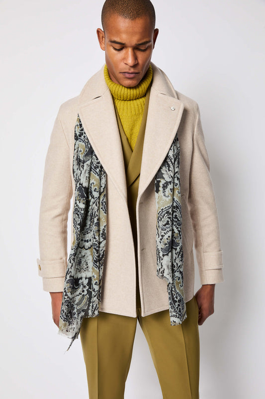 Virgin wool scarf - Grey