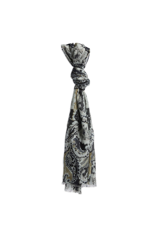 Virgin wool scarf - Grey