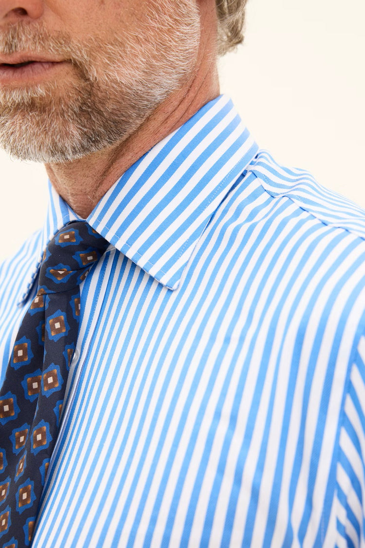 Regular Fit Turn Down Twill - Caribbean Blue