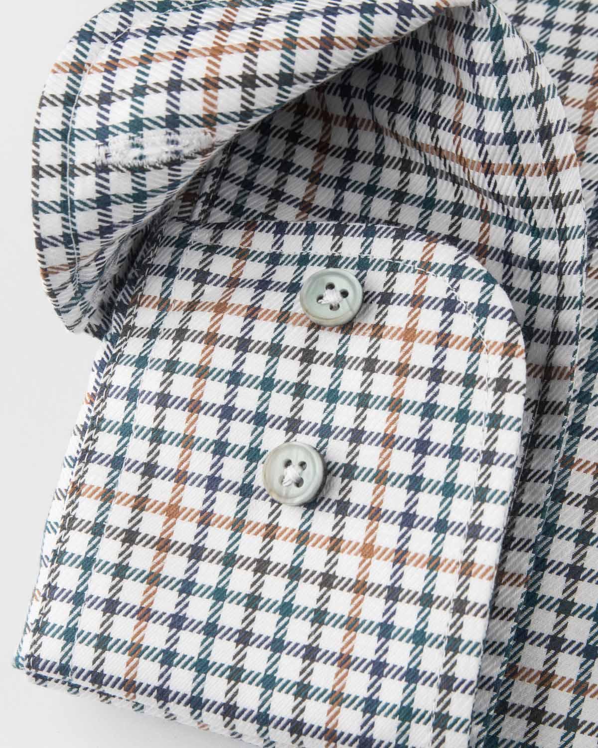 Rutig skjorta Non Iron Regular fit – detalj manschett