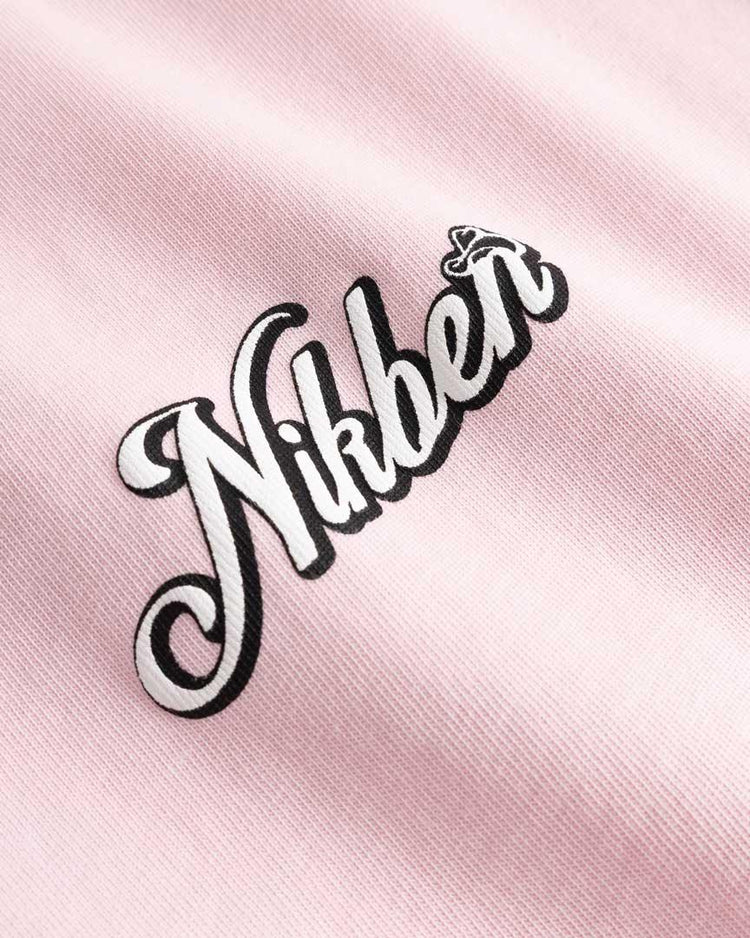 Nikben rosa t-shirt herr med tryck