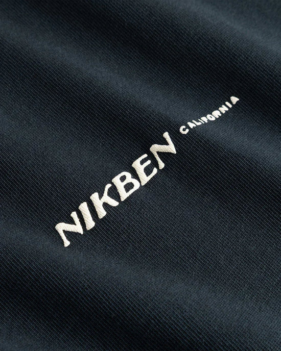 NIKBEN T-shirt anthracite herrplagg med broderad logotyp