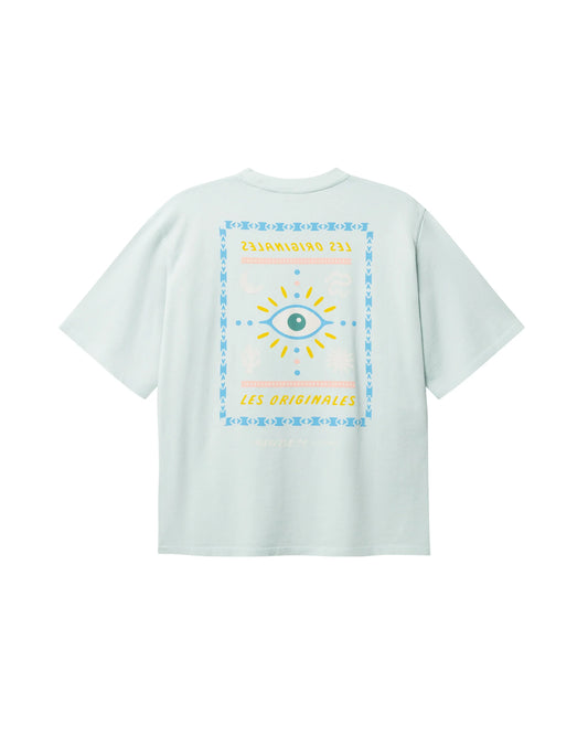 Mirage Tee t-shirt pale blue herr med grafiskt tryck på ryggen