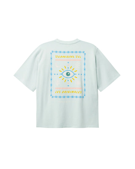 Mirage Tee t-shirt pale blue herr med grafiskt tryck på ryggen