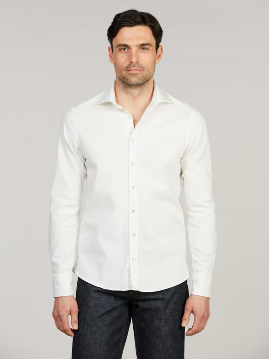 Casual jeansskjorta - Offwhite