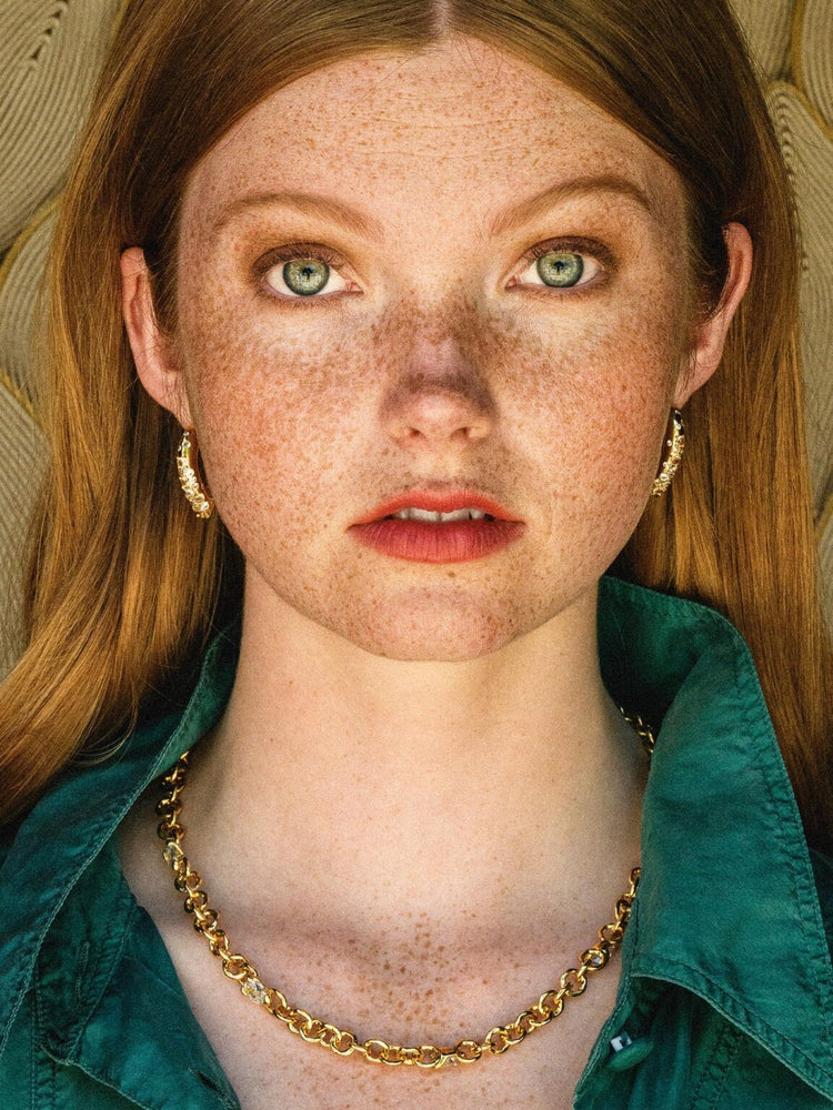 Embla Avantgarde necklace - Crystal 18k guldplätering