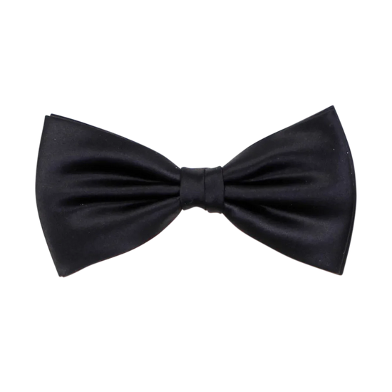 Klassisk svart fluga för herr, elegant accessoar till kostym eller festkläder