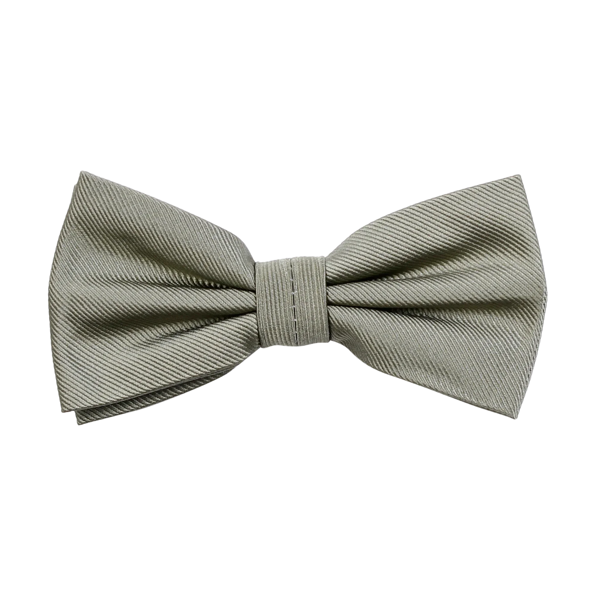 Olivgrön fluga i siden med diskret struktur, klassiskt herrmodeaccessoar.