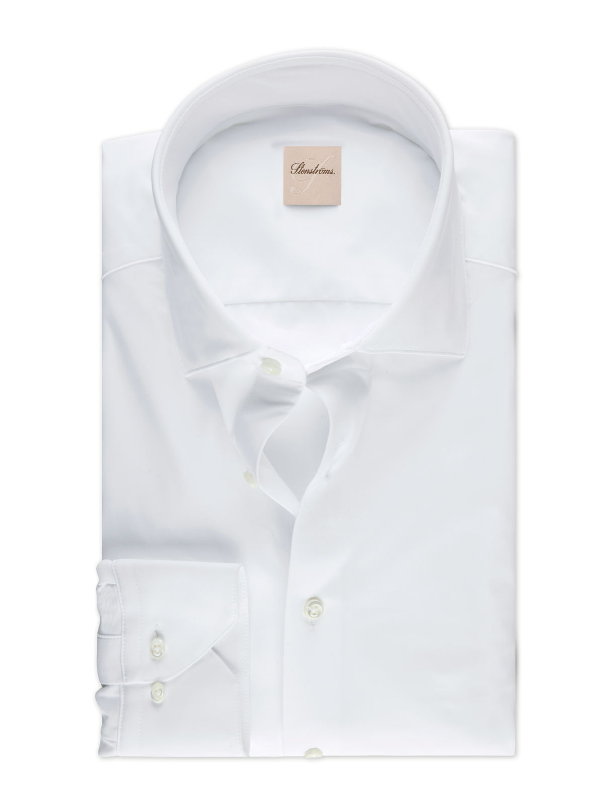 Active stretchskjorta Slimline - Vit – framsida