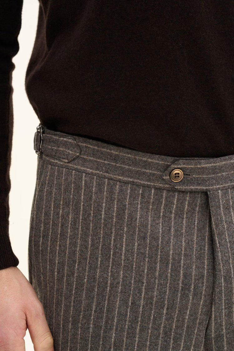 Dandy Side Adjuster Trousers - Hazelnut Brown