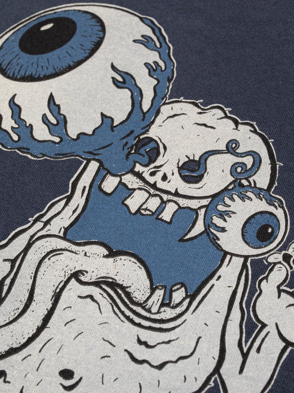 Roy T-Shirt Freaky - Dark Blue – modellbild