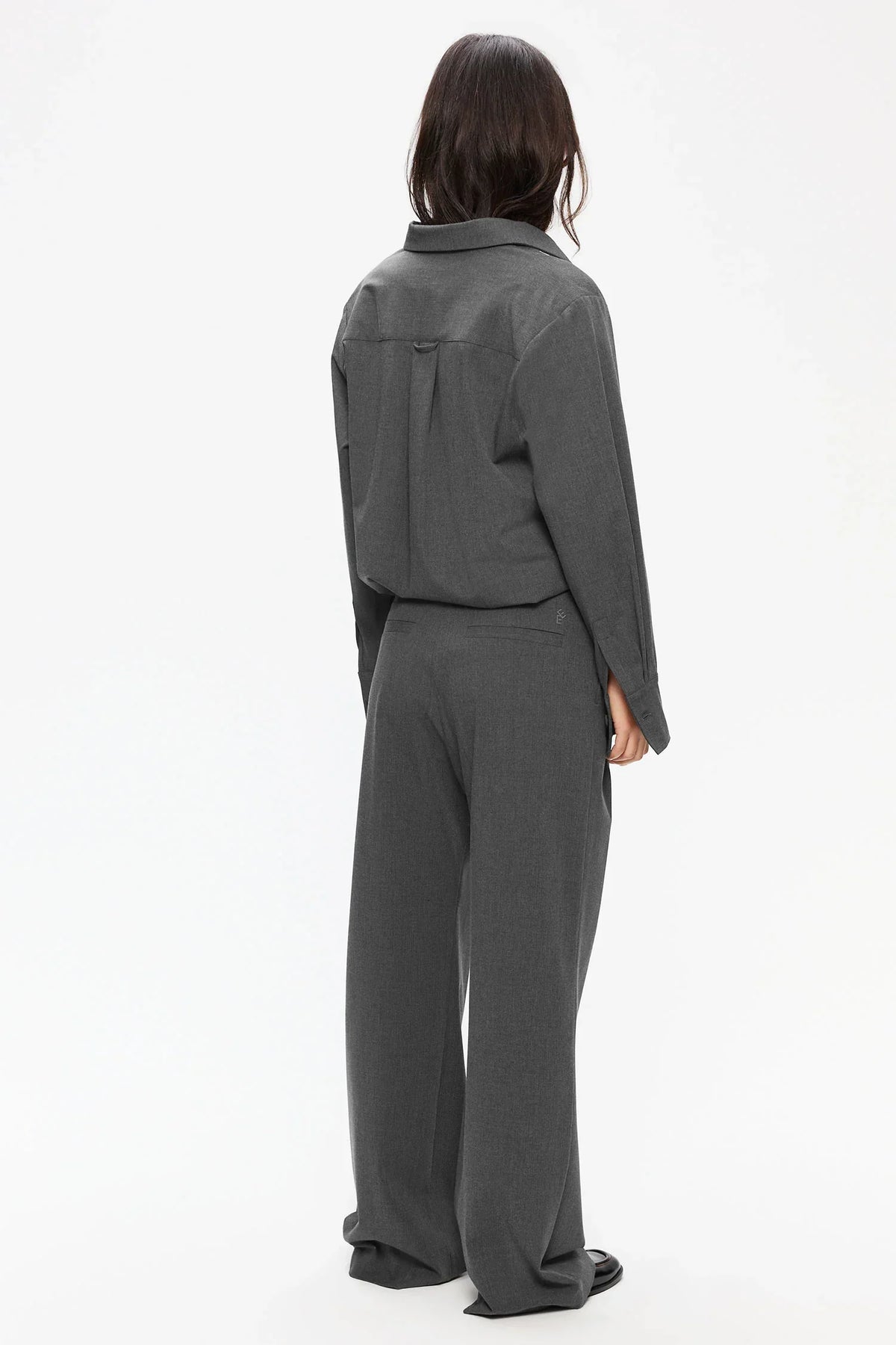 Elvine Ambel blus i mid grey melange