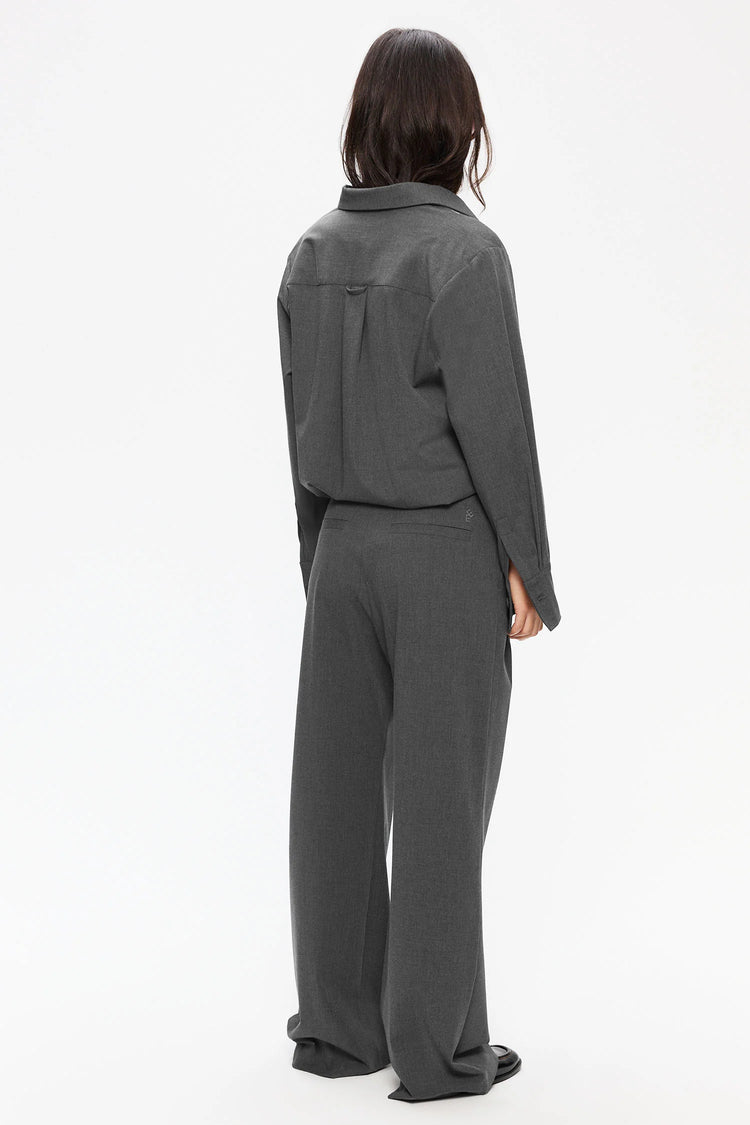 Ambel Women´s blouse - Mid Grey Melange
