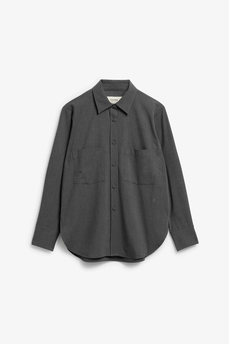 Ambel Women´s blouse - Mid Grey Melange