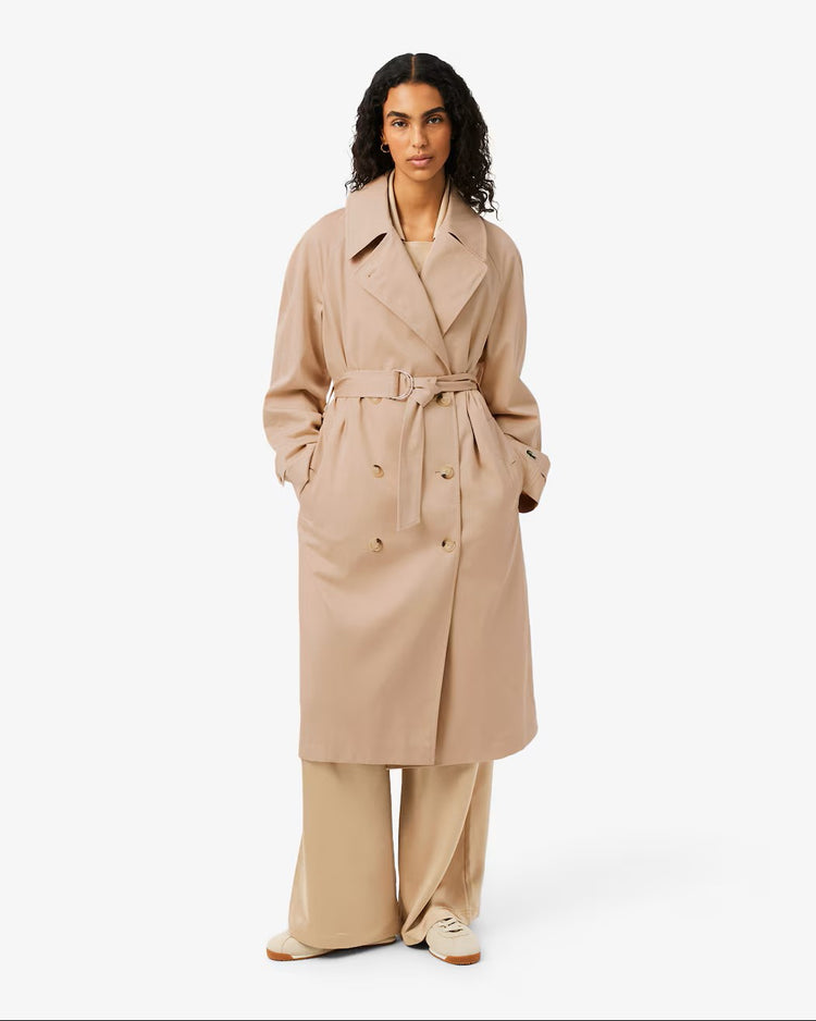 Oversized Water-Repellent Trench Coat - X6F