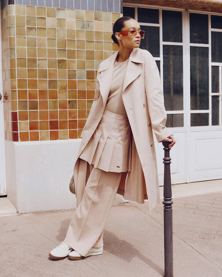 Oversized Water-Repellent Trench Coat - X6F