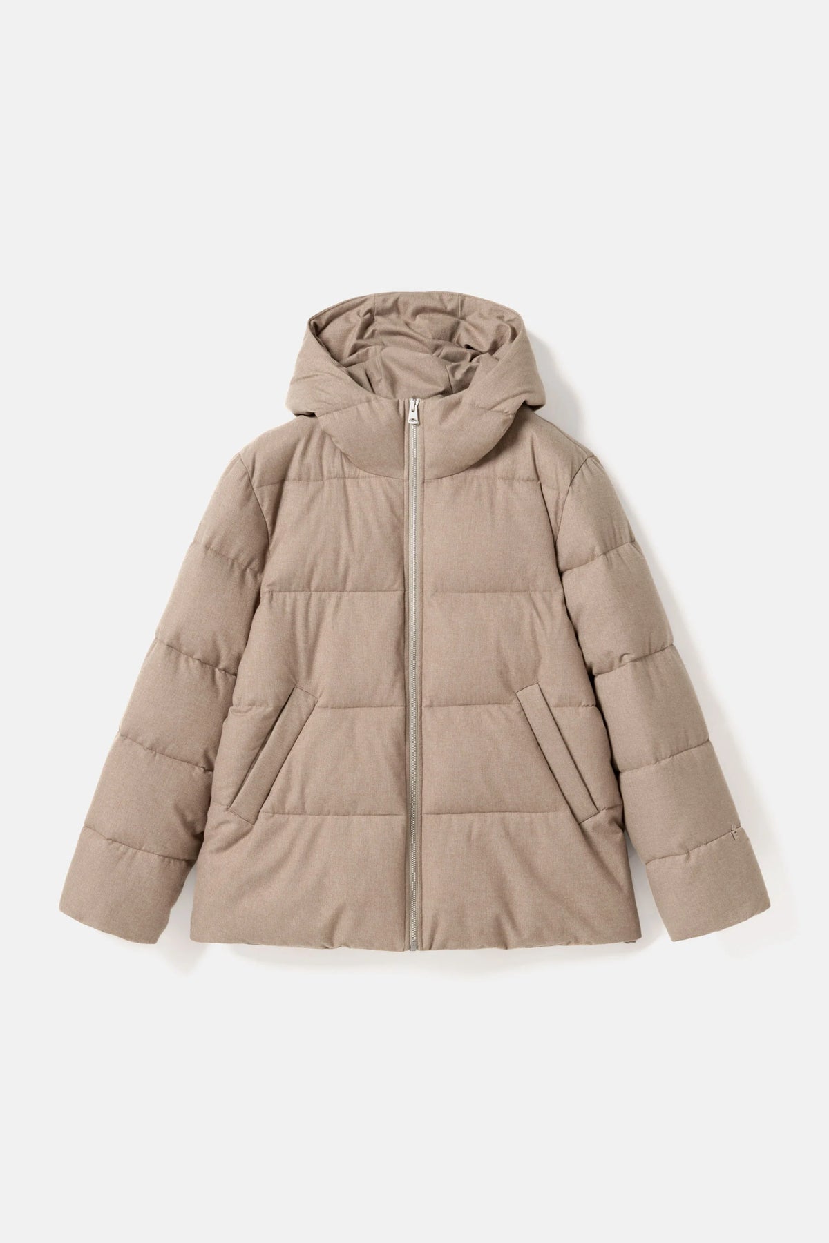 Bjarne Puffer Jacket - Beige Melange