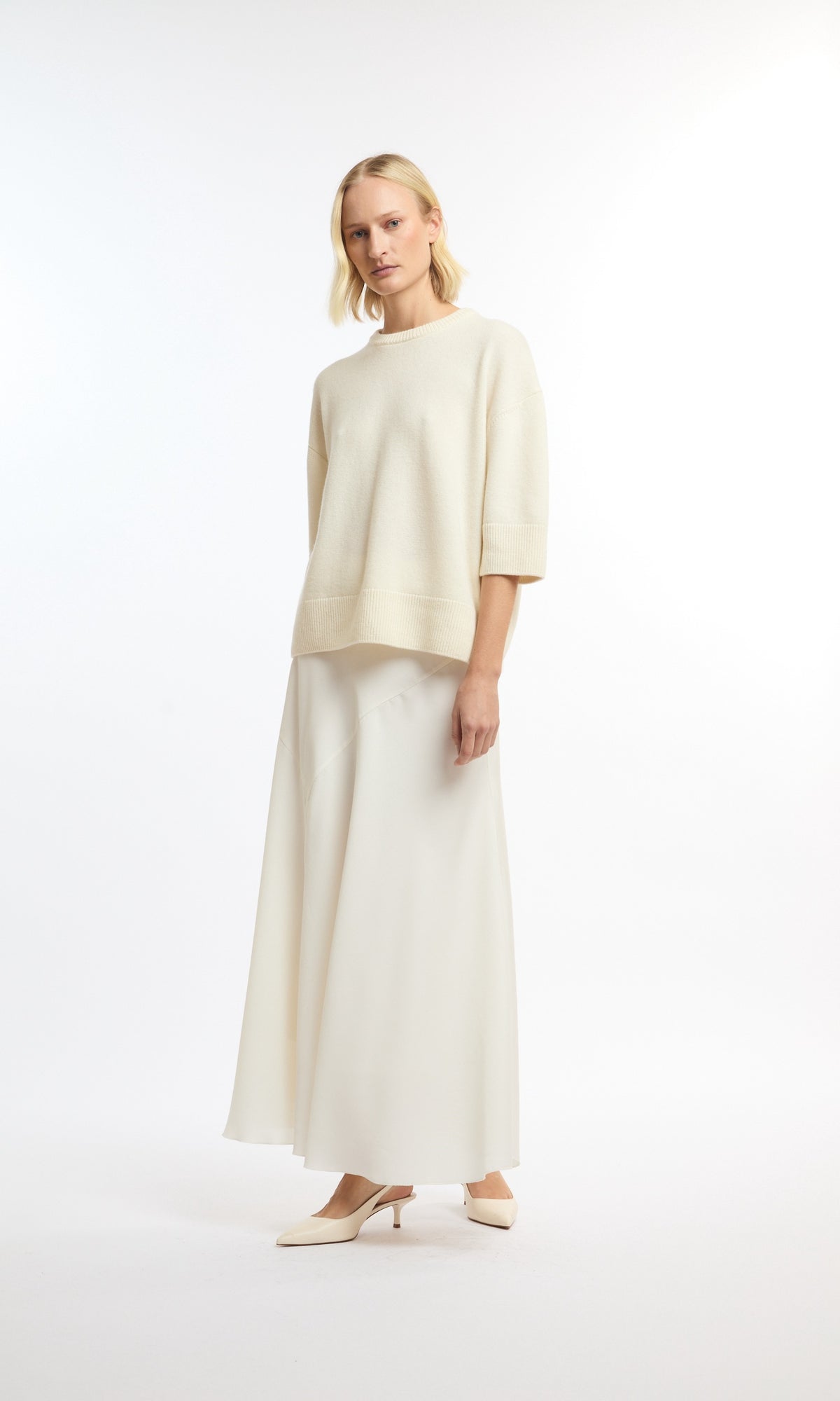 Ceci Knitted Tee - Cloud – bild 2