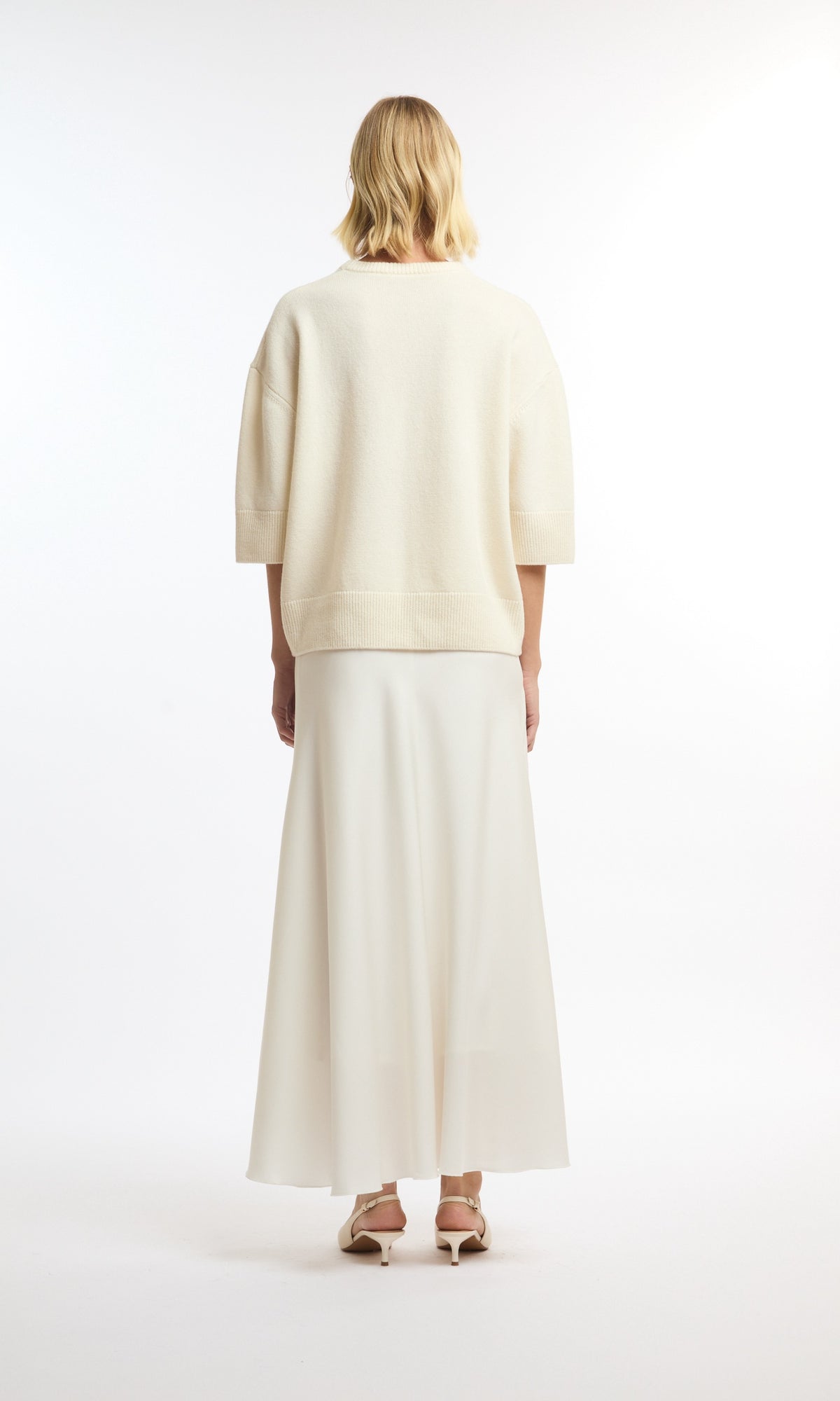 Ceci Knitted Tee - Cloud – bild 5