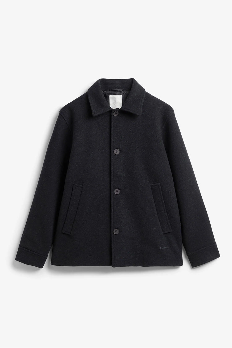Ciaran Wool Jacket - Navy Melange