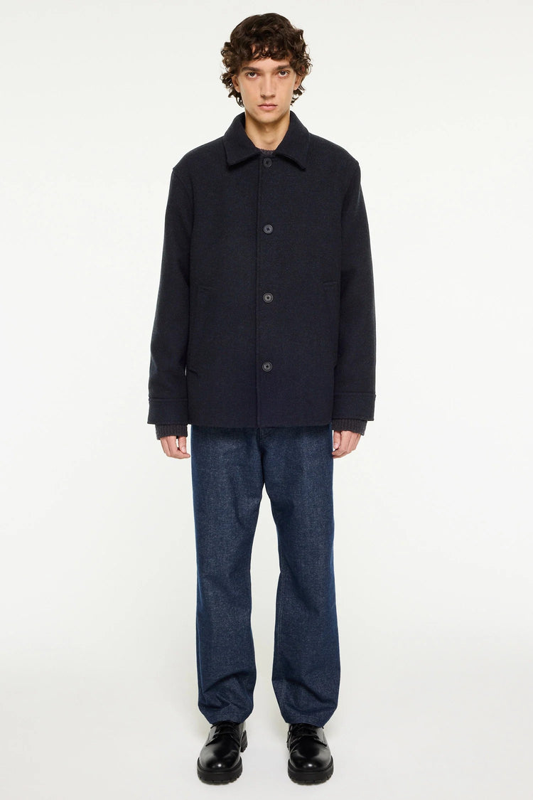 Ciaran Wool Jacket - Navy Melange