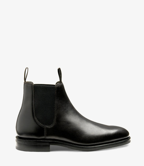 Svart chelsea boot herrskor läder