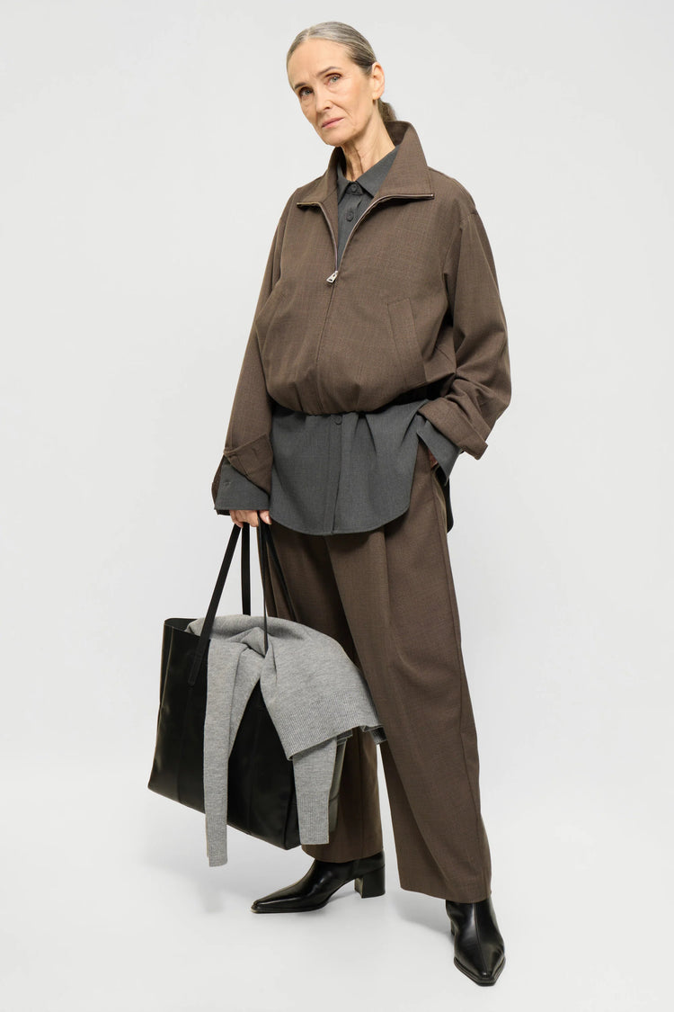 Enya Women´s overshirt - brown melange