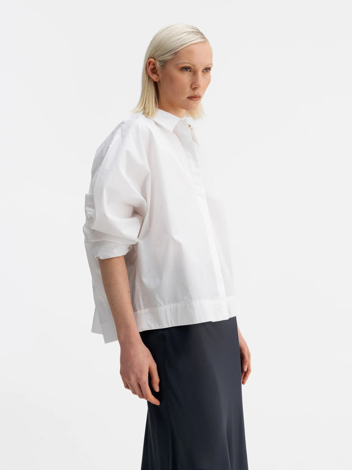 Gigi Poplin Shirt - White