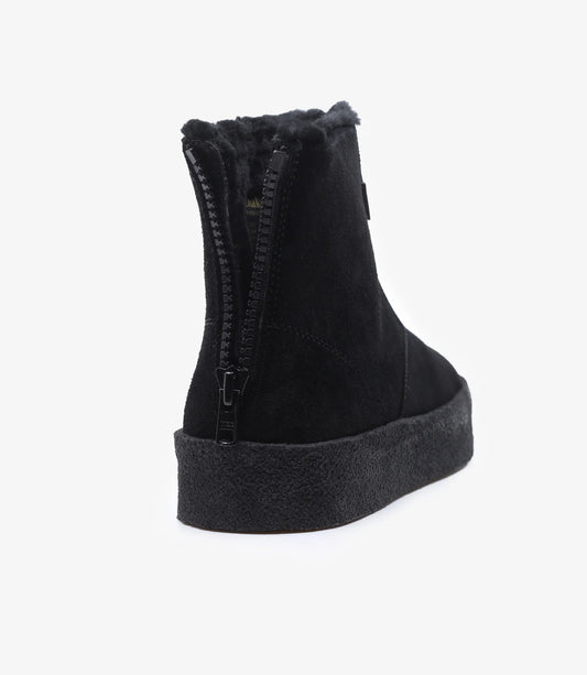 Curlingboots mocka - Svart