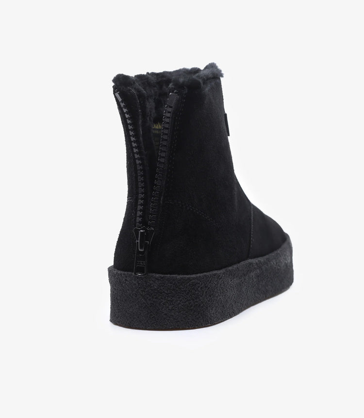 Curlingboots mocka - Svart