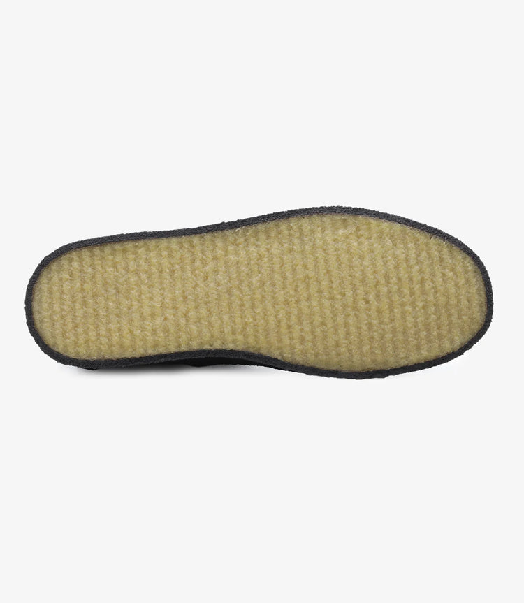 Clarks herr sko – sula i crepe-gummi, närbild underifrån, klassisk herrsko