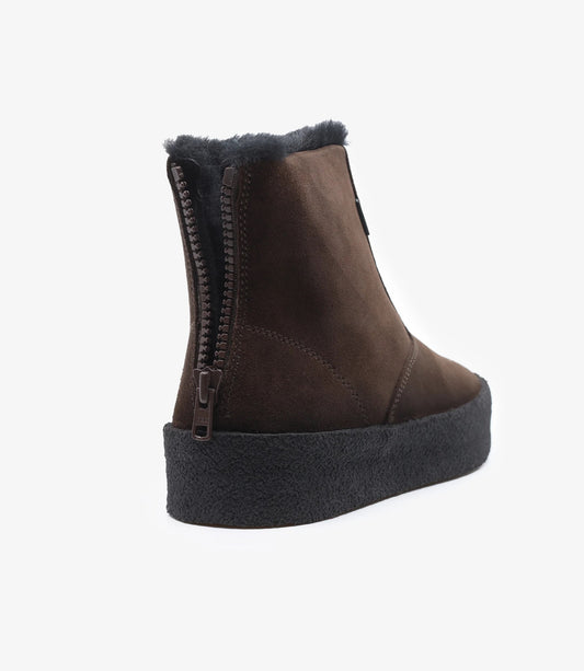 CURLING  S - BROWN SUEDE