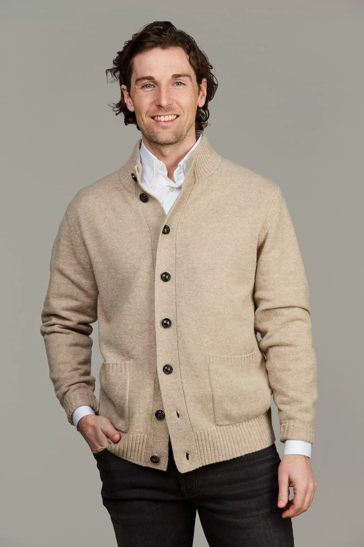 Geelong Cardigan - Sand