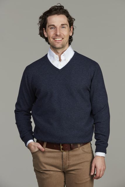 GEELONG KNITTED SWEATER - DARK BLUE 47