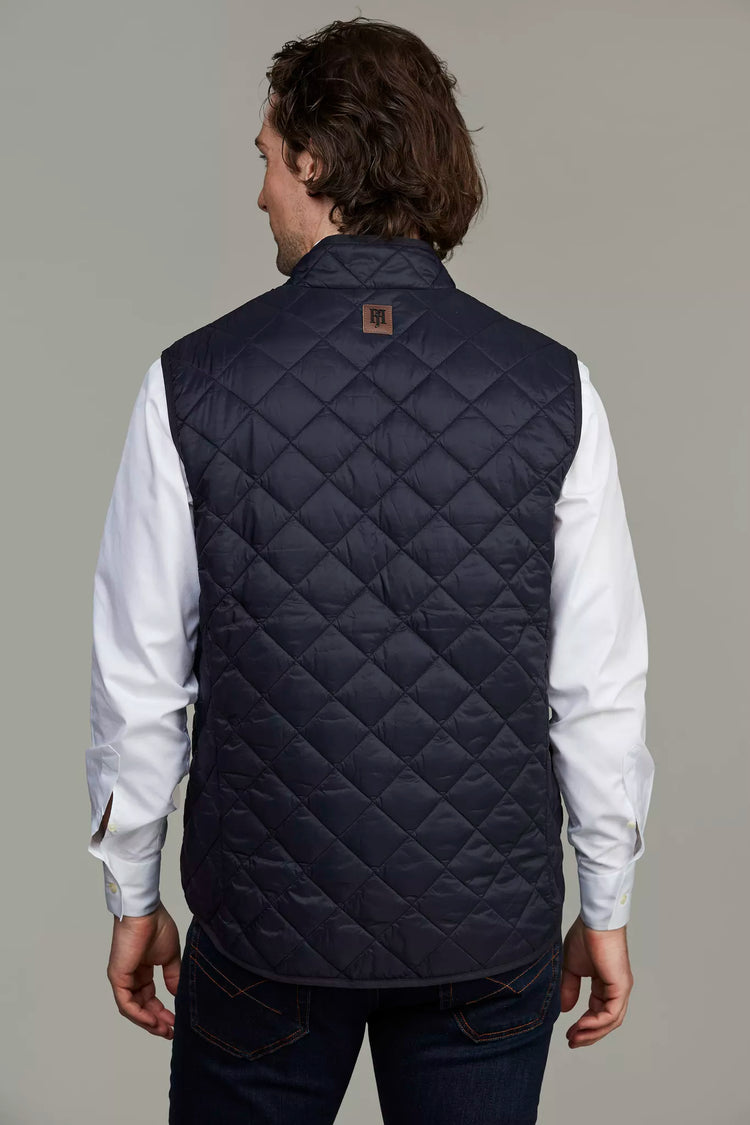 COREDO QUILTED VEST - NAVY 49