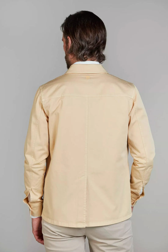 Hansen and Jacob Clearwater overshirt herr ljusgul rygg