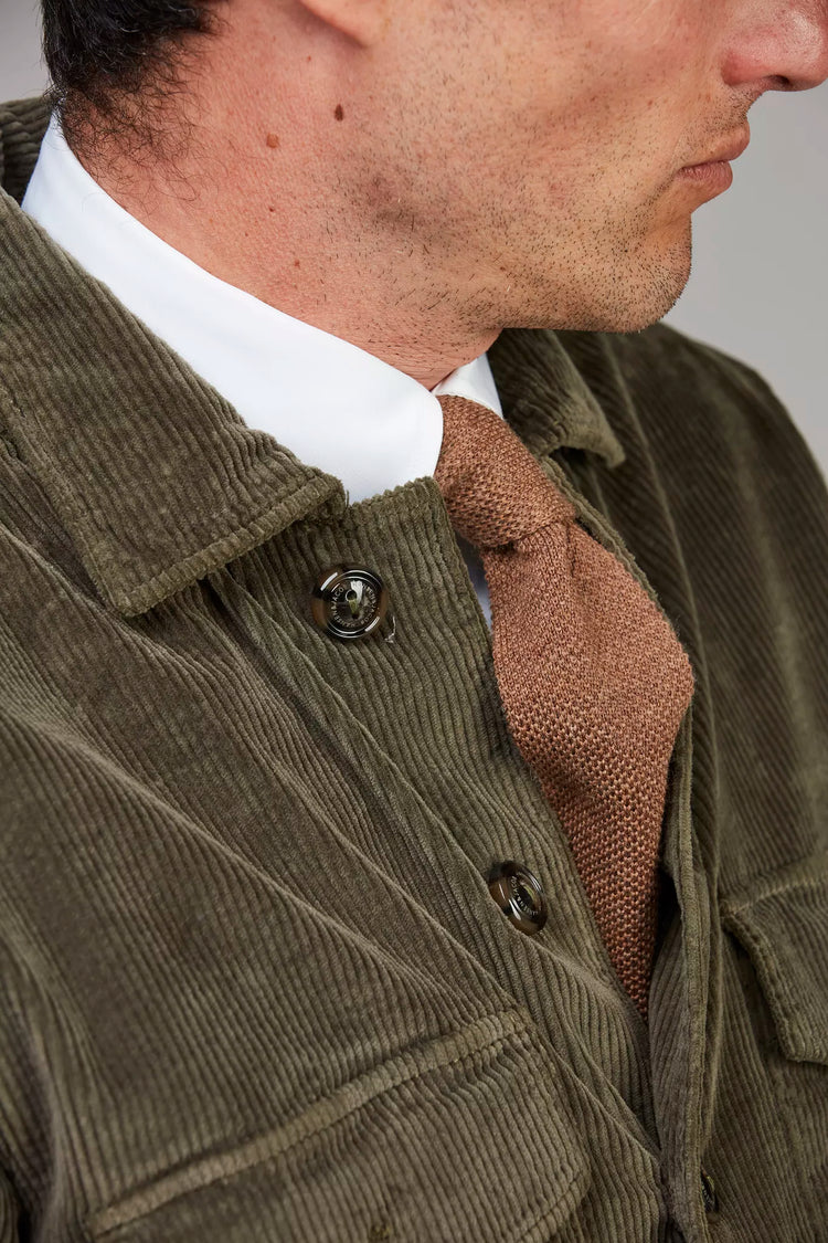 CORDUROY OVERSHIRT - DARK GREEN