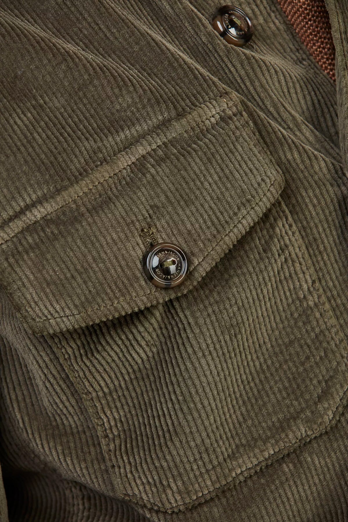 8W CORDUROY OVERSHIRT - DARK GREEN 57