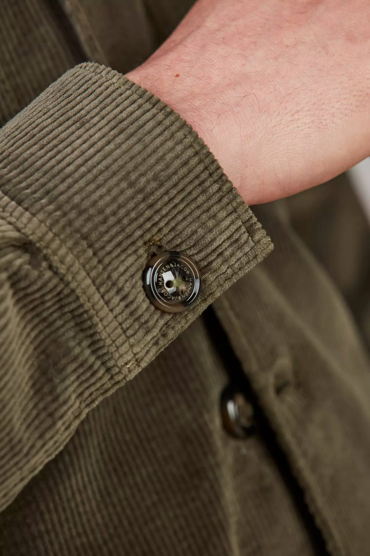 CORDUROY OVERSHIRT - DARK GREEN