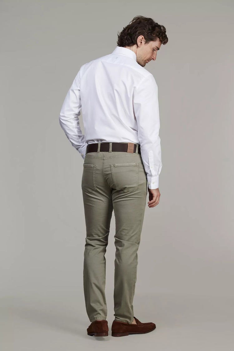 5-PKT CUT'N SEW AERODYN STRETCH - KHAKI GREEN 54