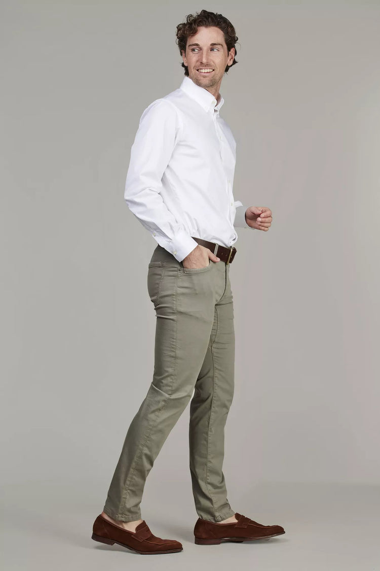 5-PKT CUT'N SEW AERODYN STRETCH - KHAKI GREEN 54