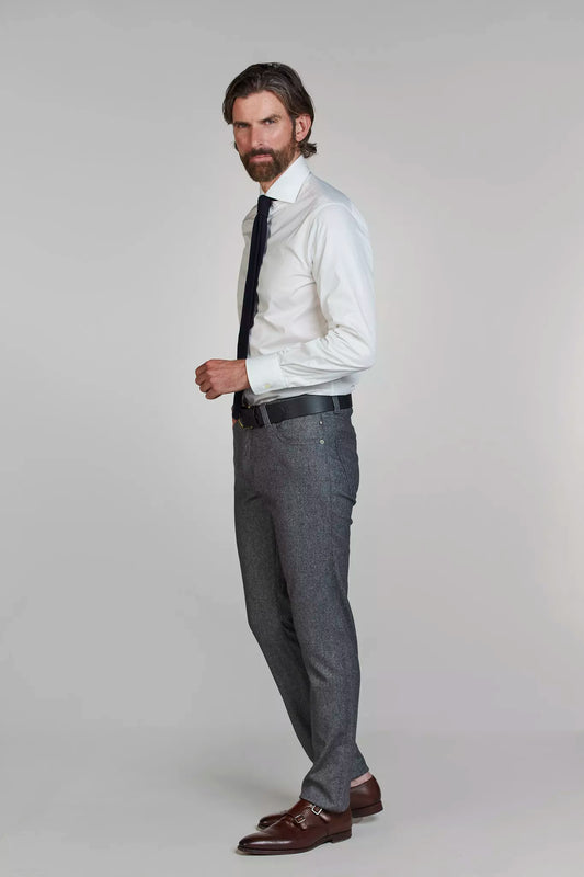 5-PKT MERANO CASHMERE BLEND - GREY 06