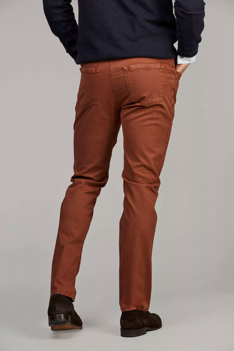 5-PKT CUT'N SEW BORMIO PRINT - DARK ORANGE